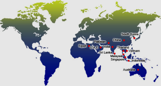 點擊地圖中國家名稱查看各個國家相關信息